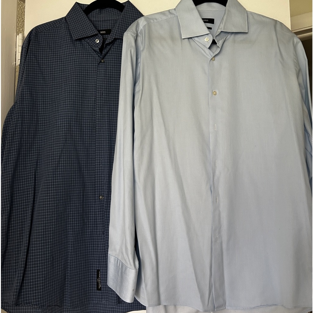 Hugo Boss Men’s Button Shirt Long Sleeve Collar